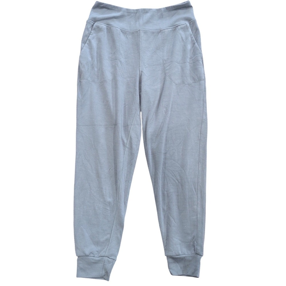 SAGE Collective Womens Light Blue Gray Joggers High Rise Lounge Pants Medium EUC - Picture 2 of 7